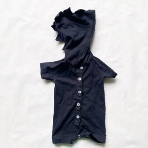 Little Liam Katie Quinn Black Dinosaur Romper 3-6 months